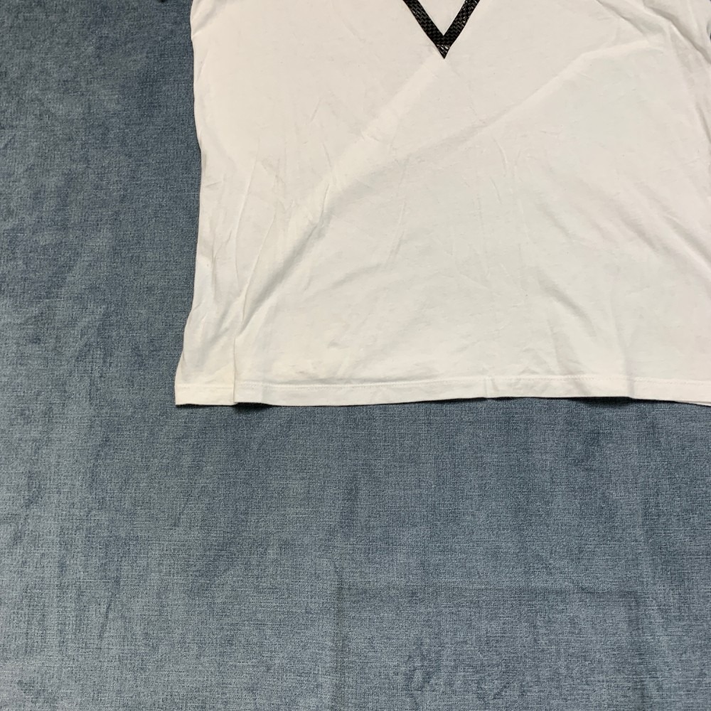 Guess T Shirt Mens Large White Graphic Spell Out Logo Crew Neck Short Sleeve - Picture 2 of 16